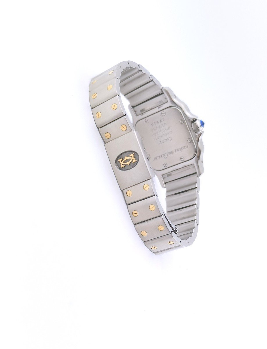 Montre Cartier - Santos Galbée - Or/acier - Petit Modèle (femme)-photo-4