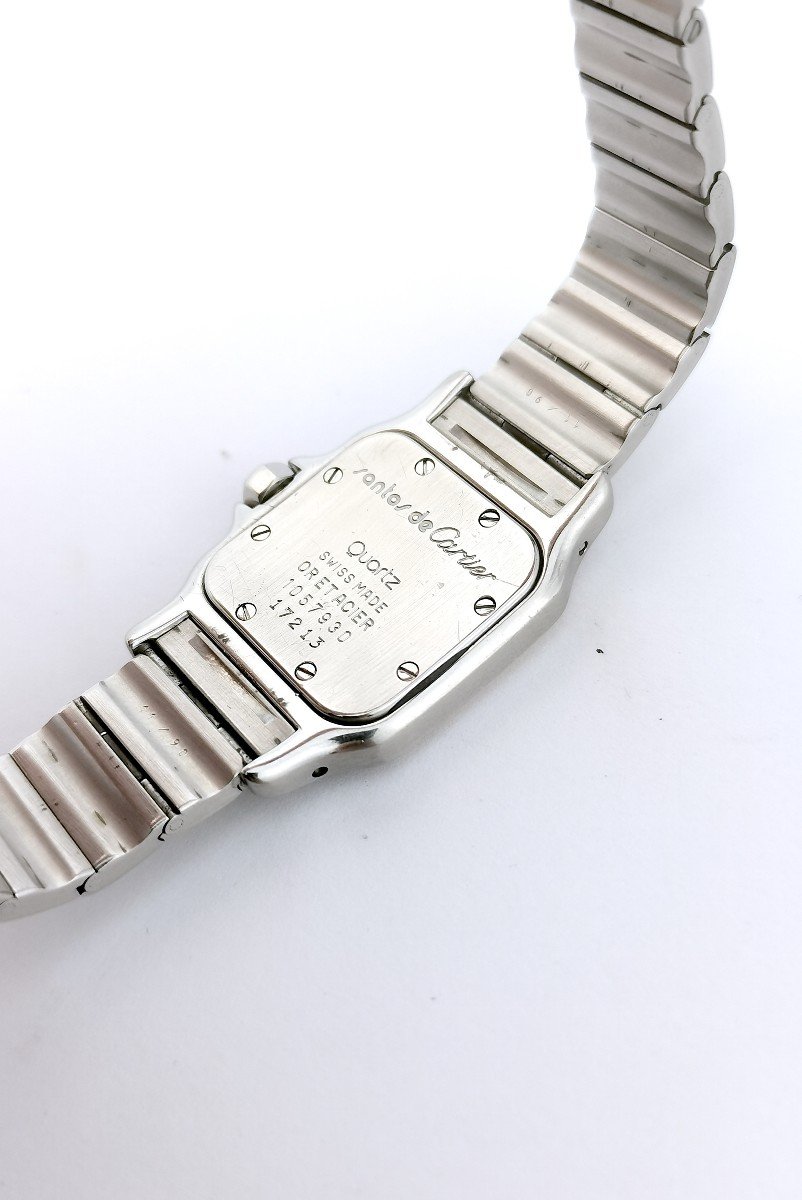Montre Cartier - Santos Galbée - Or/acier - Petit Modèle (femme)-photo-5