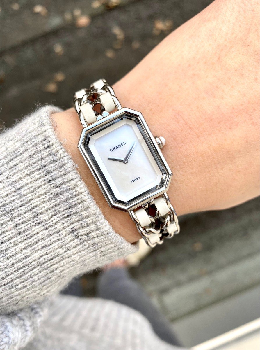 Montre Chanel - Première Rock - Cadran Nacre/acier/cuir Blanc - (femme) -photo-2
