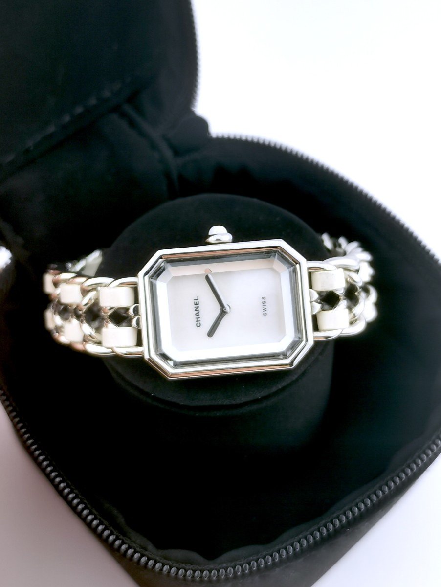 Montre Chanel - Première Rock - Cadran Nacre/acier/cuir Blanc - (femme) -photo-3