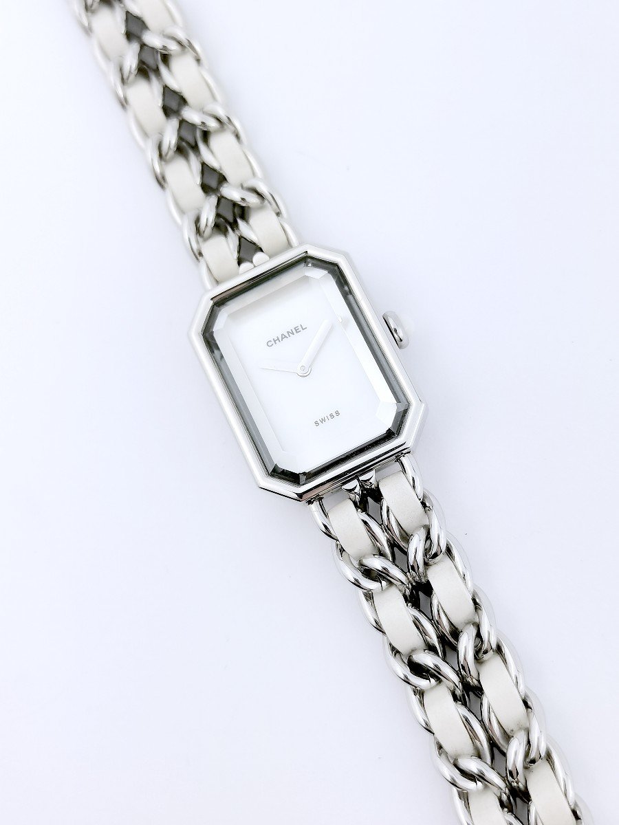 Montre Chanel - Première Rock - Cadran Nacre/acier/cuir Blanc - (femme) -photo-1