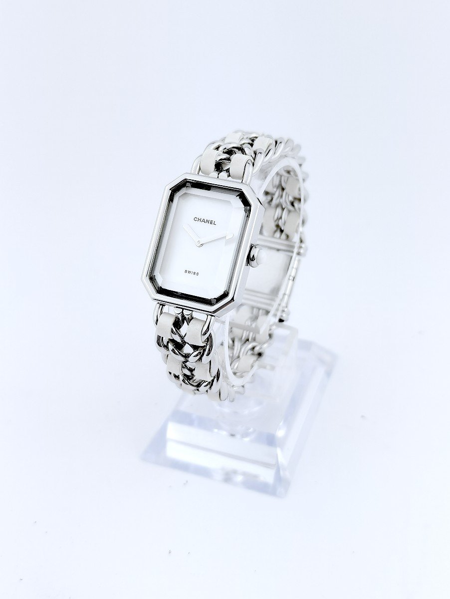 Montre Chanel - Première Rock - Cadran Nacre/acier/cuir Blanc - (femme) -photo-4