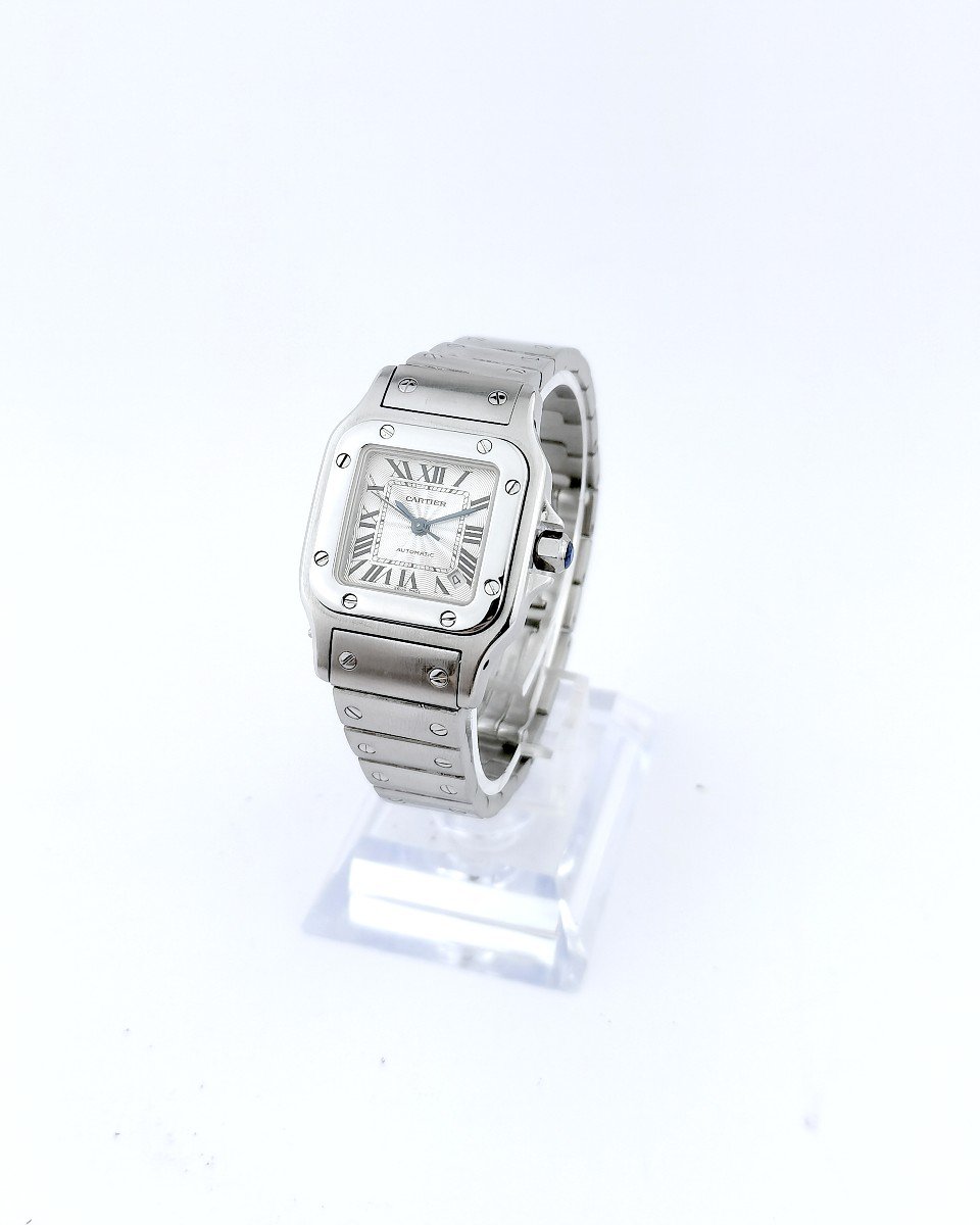 Montre Cartier - Santos Galbée - Acier - Automatique - Petit Modèle (femme)-photo-2