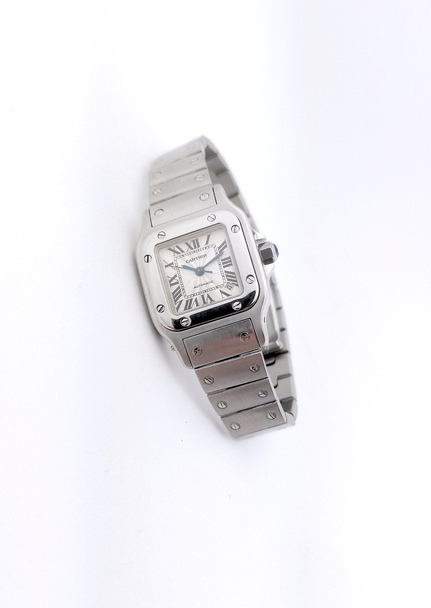 Montre Cartier - Santos Galbée - Acier - Automatique - Petit Modèle (femme)-photo-4