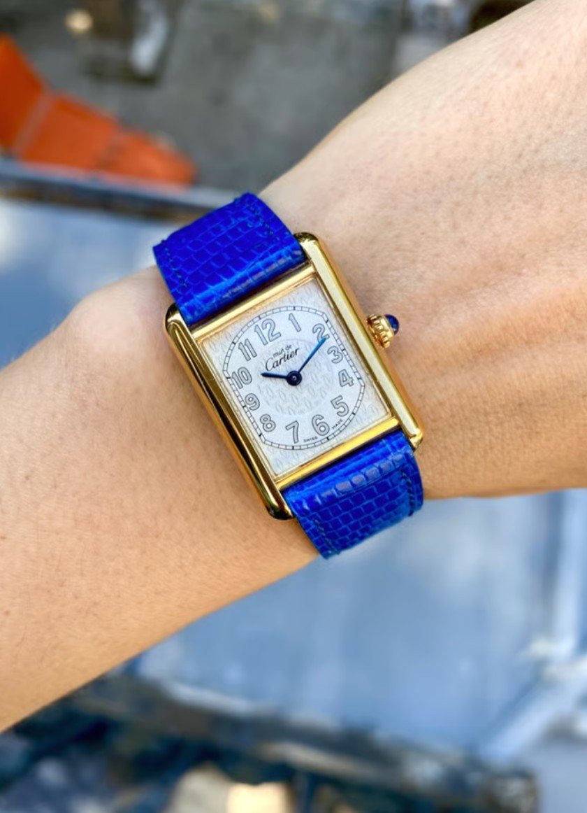 Montre Cartier - Must Tank - Vermeil - quartz - 22 mm (femme)-photo-2