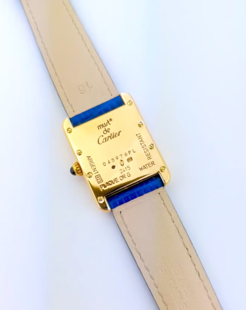 Montre Cartier - Must Tank - Vermeil - quartz - 22 mm (femme)-photo-2
