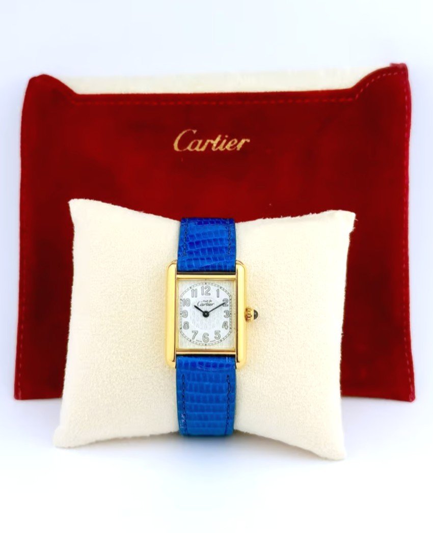 Montre Cartier - Must Tank - Vermeil - quartz - 22 mm (femme)-photo-5