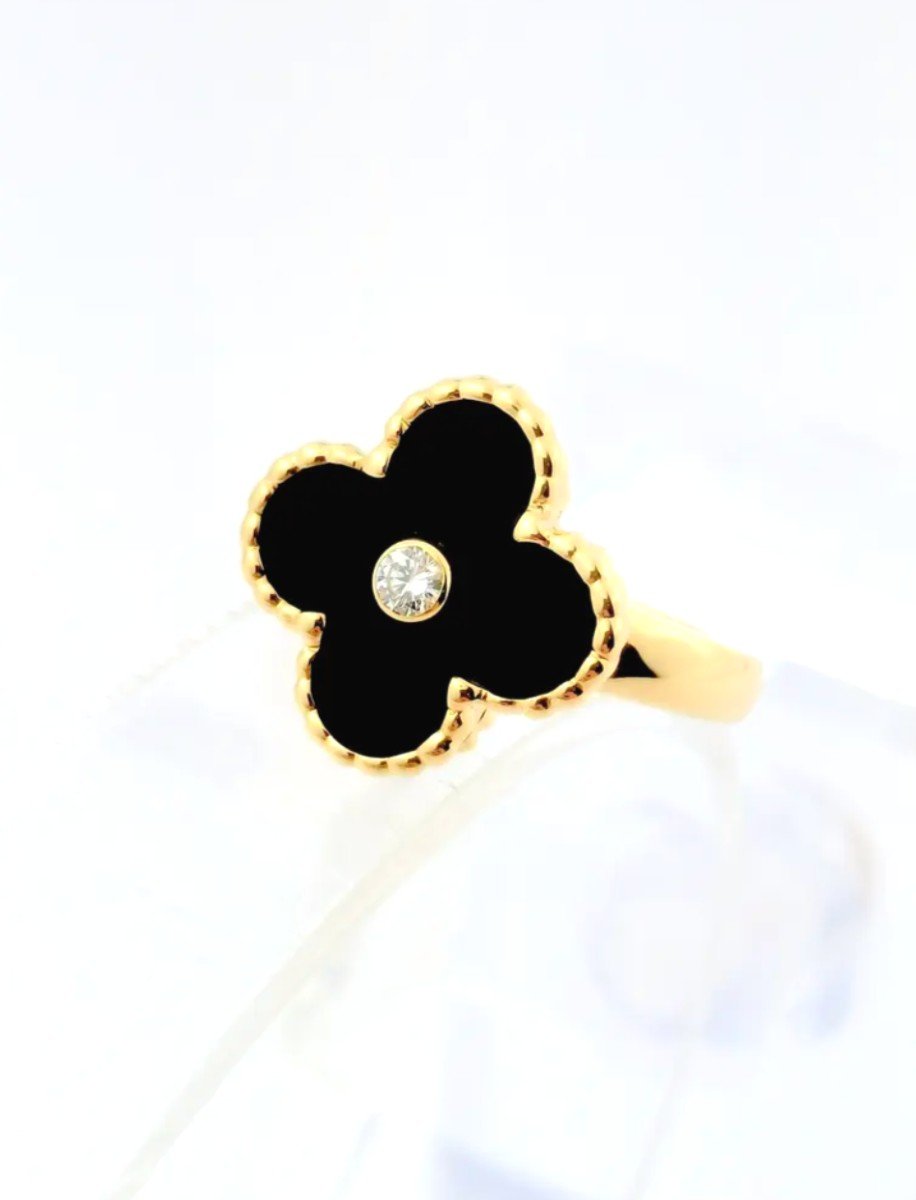 Van Cleef & Arpels Ring - Sweet Alhambra - Onyx-photo-4