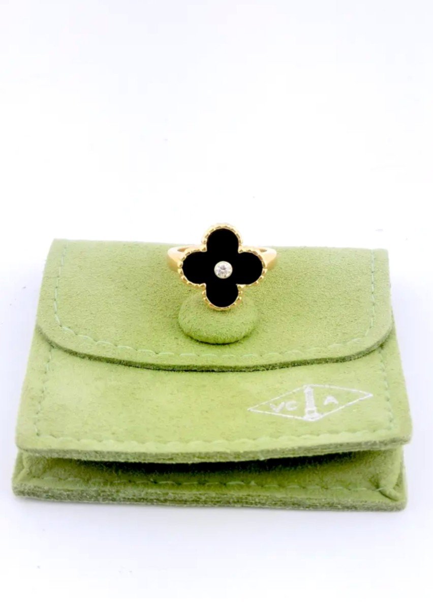 Van Cleef & Arpels Ring - Sweet Alhambra - Onyx-photo-4