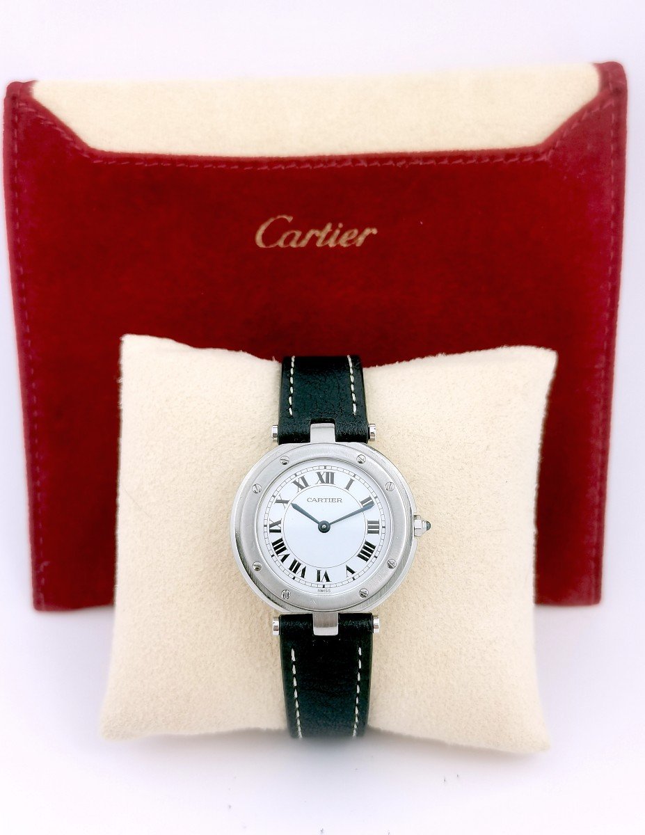Montre Cartier - Santos Vendôme - Acier/cuir - Gm-photo-5
