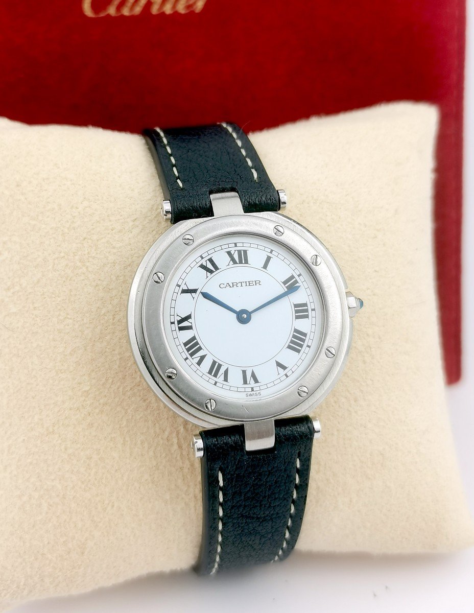 Montre Cartier - Santos Vendôme - Acier/cuir - Gm-photo-7