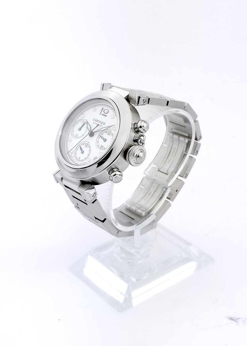 Cartier - Pasha Chronograph - Steel - 36 Mm_ref 1002-photo-4