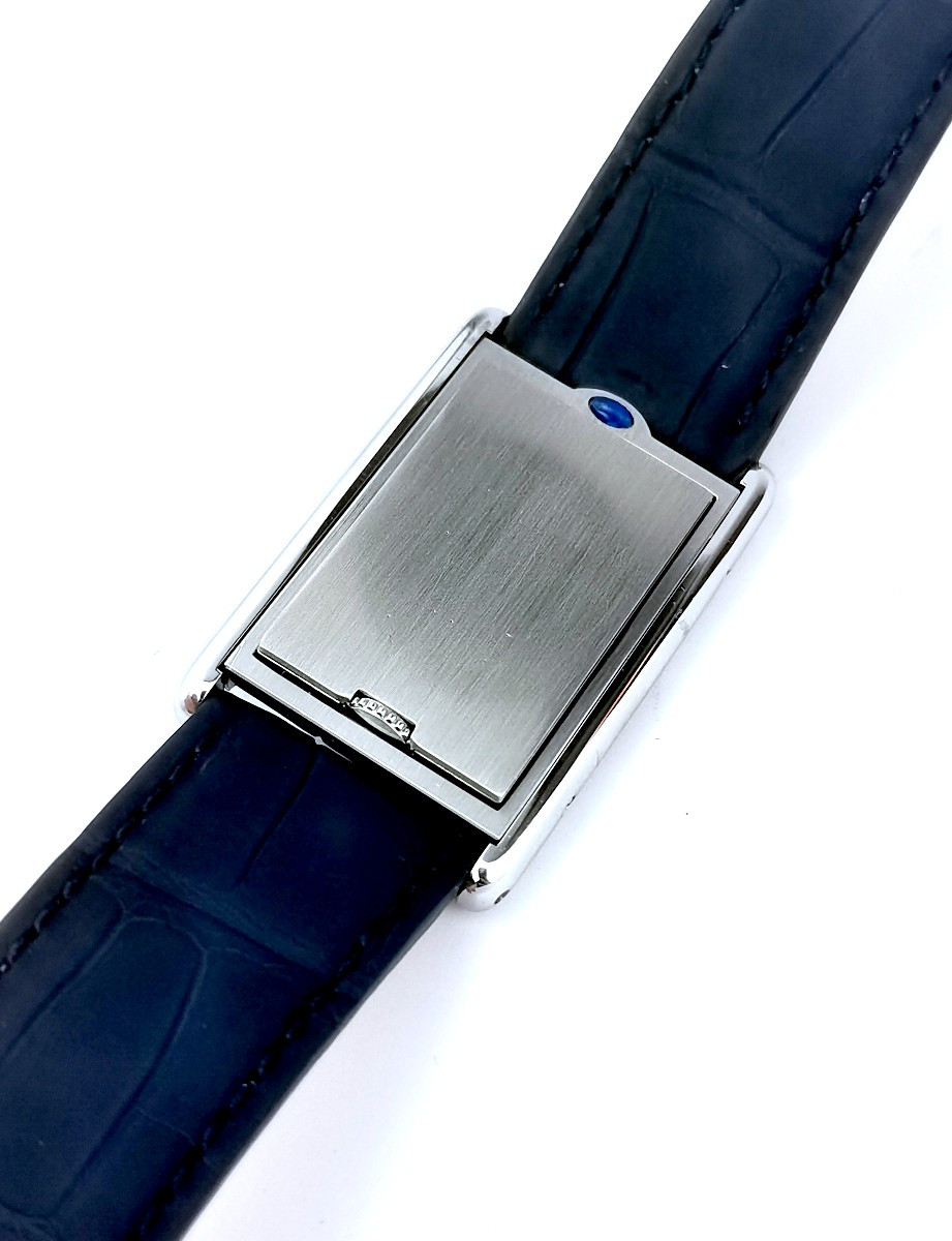 Cartier - Tank Basculante - Steel - Mechanical (men's)-photo-4