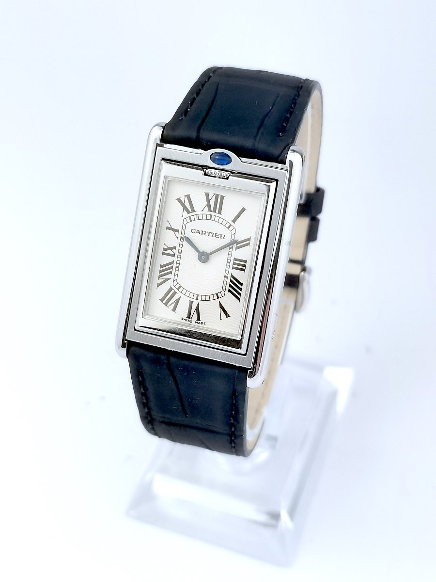 Cartier - Tank Basculante - Steel - Mechanical (men's)-photo-4