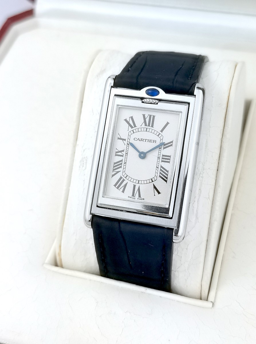 Cartier - Tank Basculante - Steel - Mechanical (men's)-photo-5