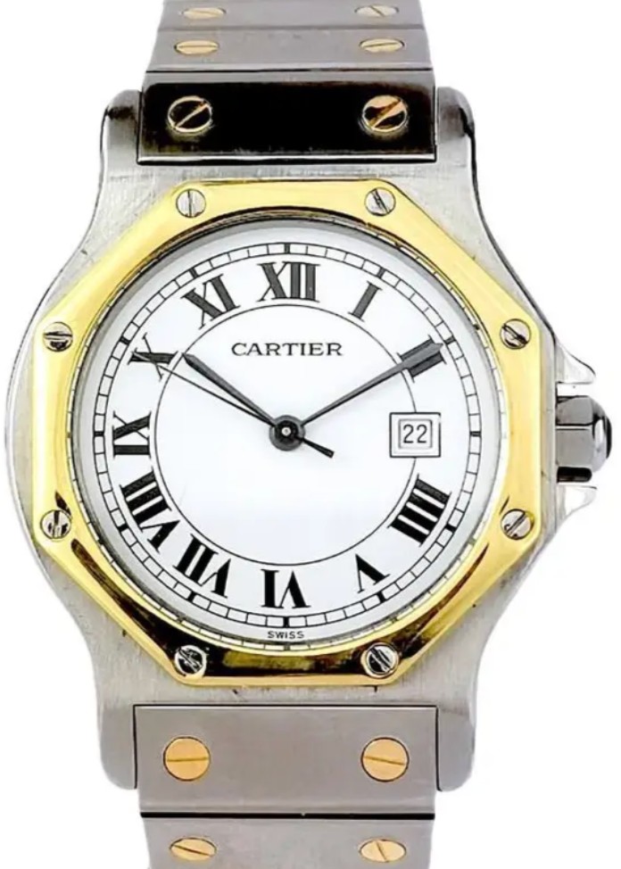 Montre CARTIER - Santos Octogonale - or/acier - auto - GM (unisexe)
