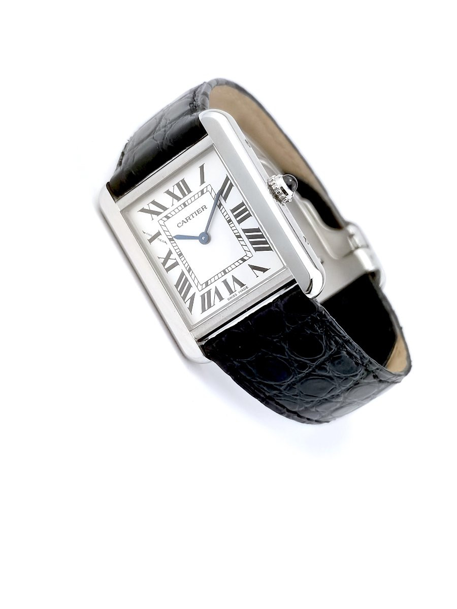Montre CARTIER - Tank Solo - acier - PM (femme)-photo-4