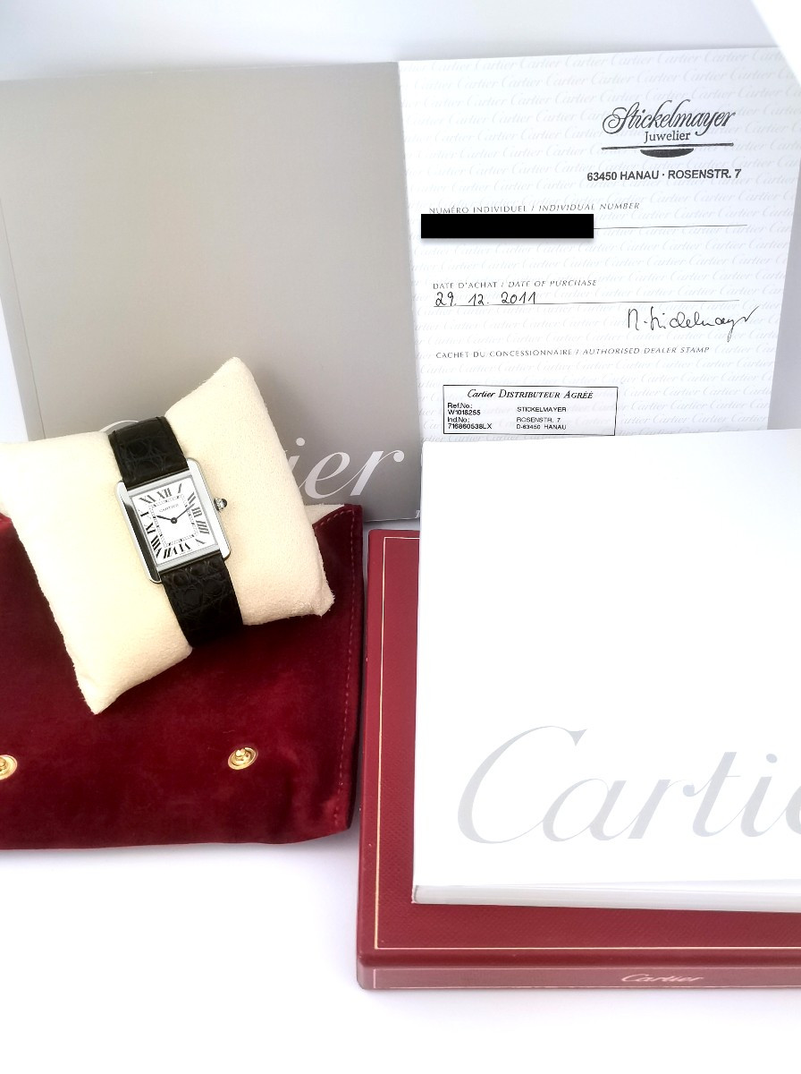 Montre CARTIER - Tank Solo - acier - PM (femme)-photo-6