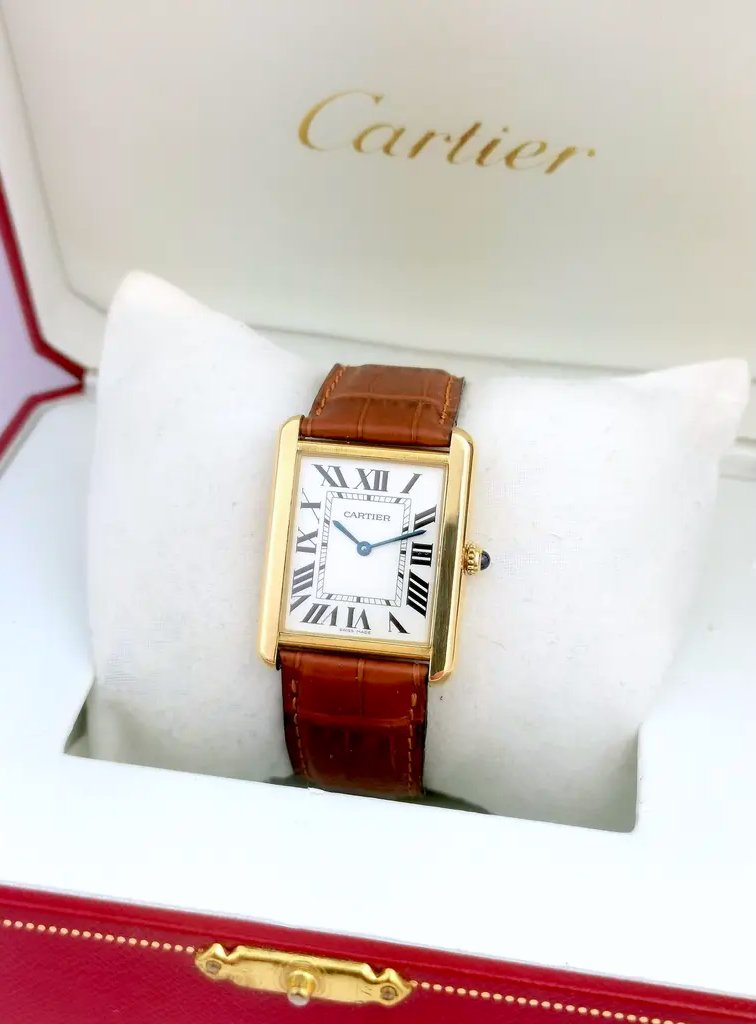 Cartier - Tank Solo - Gold/steel - Large Model - (men's)-photo-5