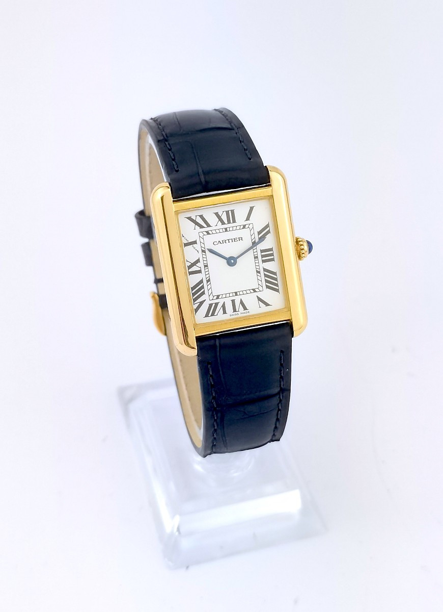 Montre CARTIER - Tank Solo - or/acier - Petit modèle (femme)-photo-2