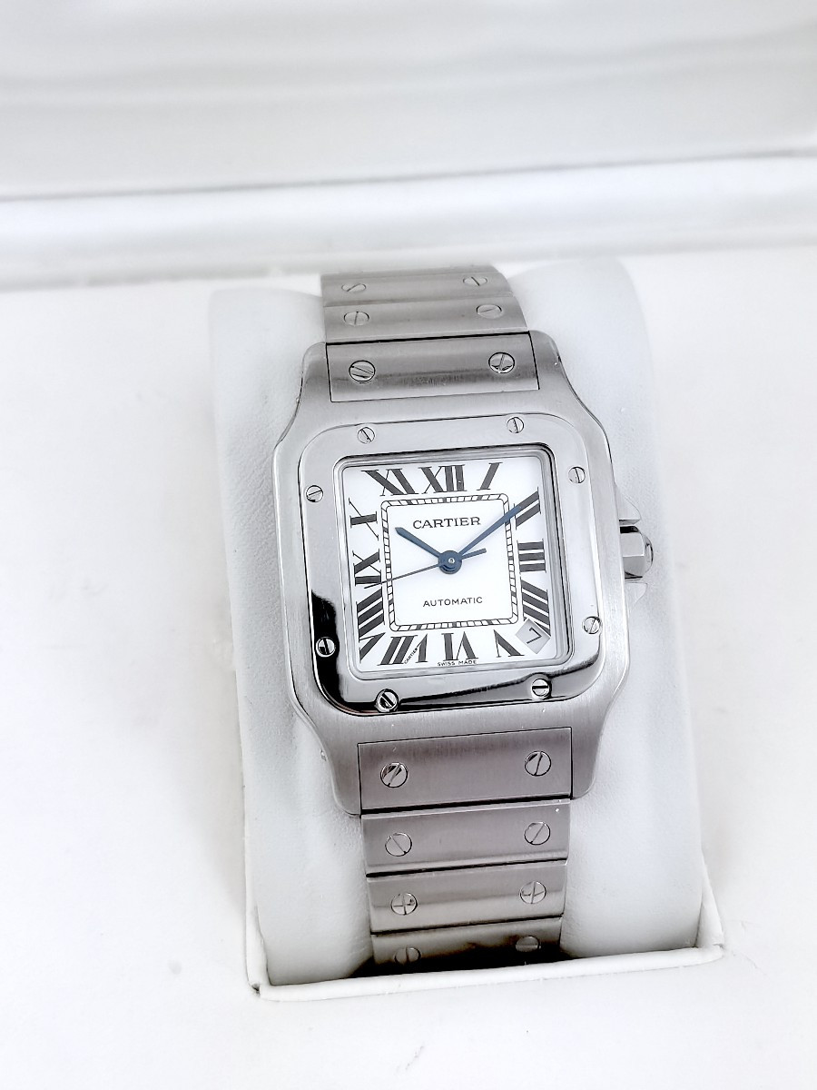 Cartier Wristwatch - Santos Galbée Xl - Steel - 32 Mm (men)-photo-4