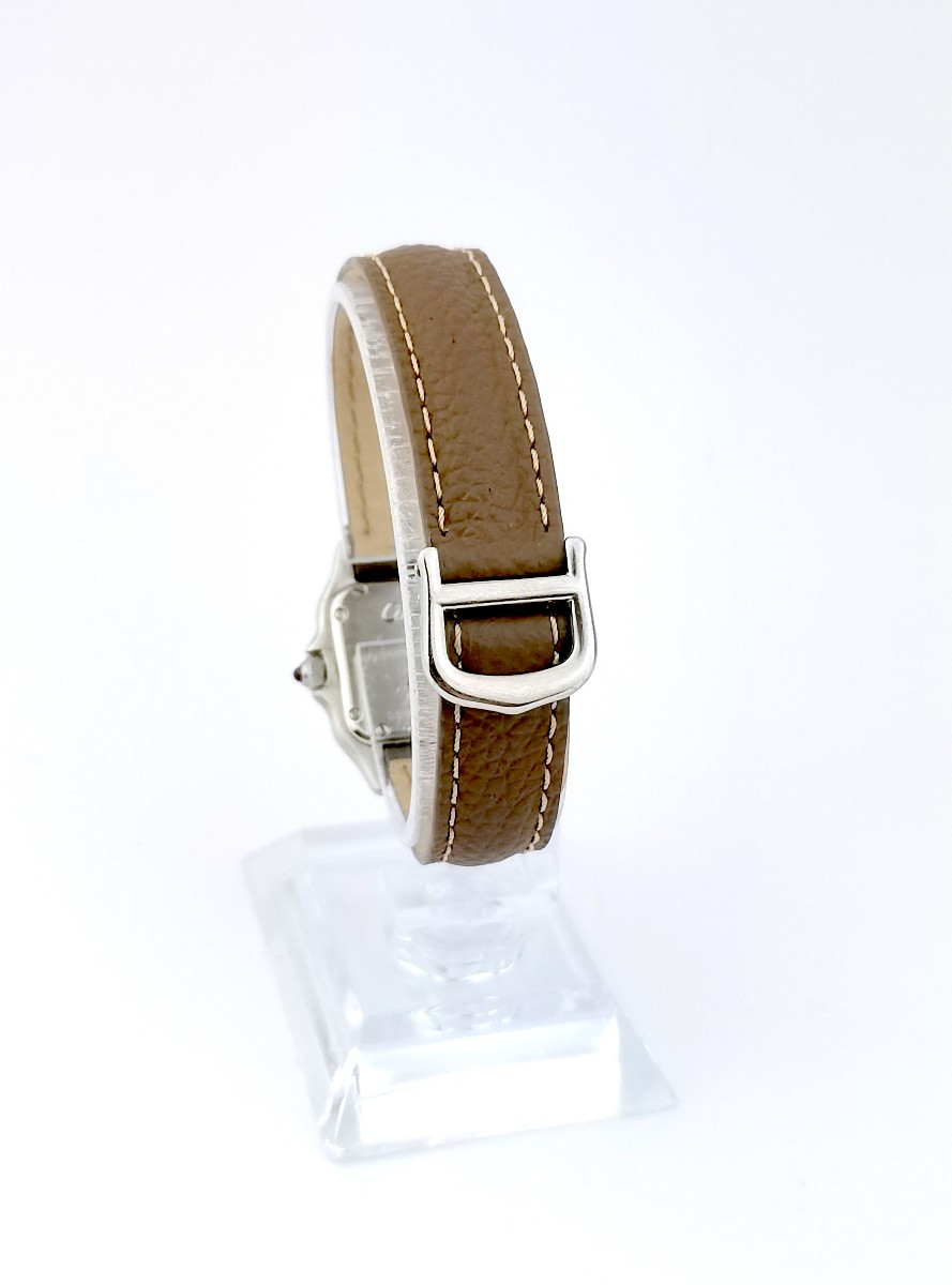 Montre CARTIER - Panthère - or/acier/cuir - Petit modèle (femme)-photo-6