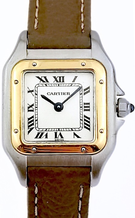 Montre CARTIER - Panthère - or/acier/cuir - Petit modèle (femme)