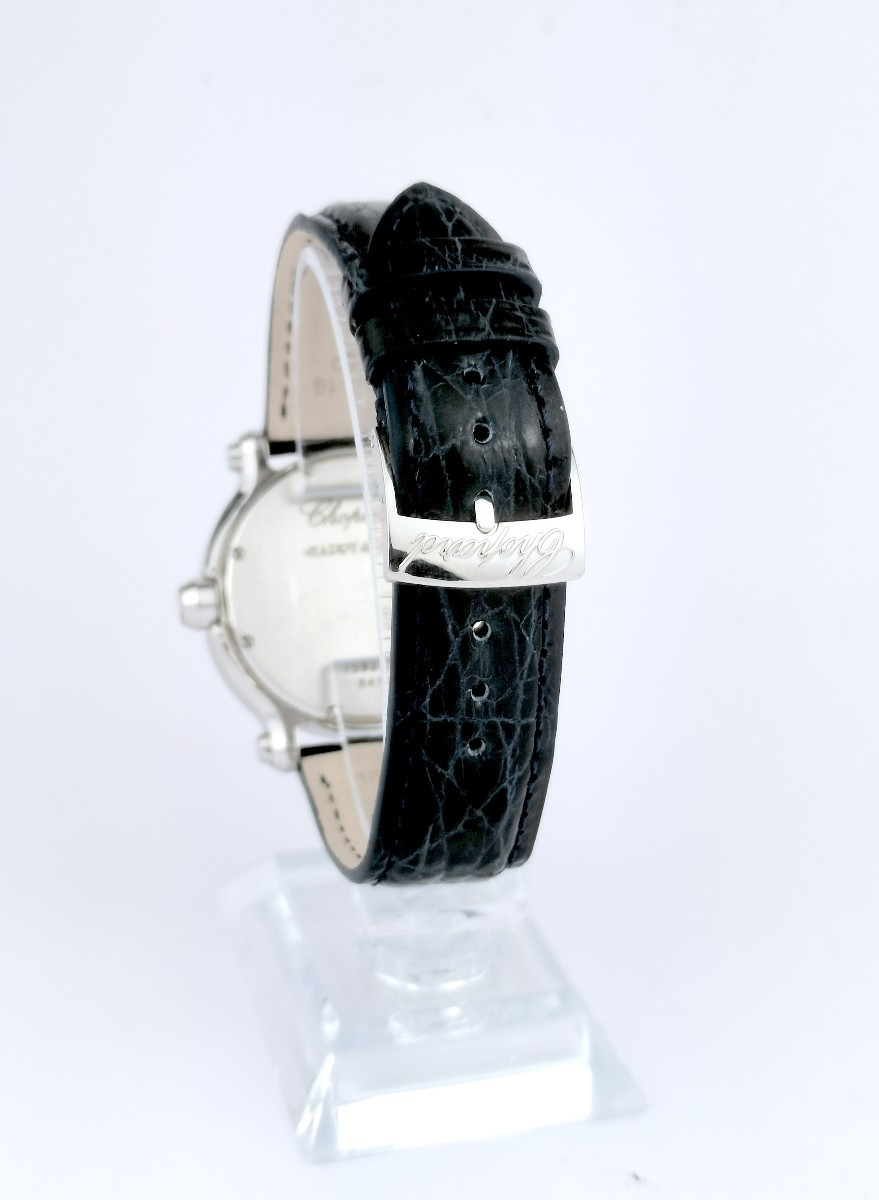 Chopard - Happy Sport - Steel/leather - 36 Mm (women's)-photo-3