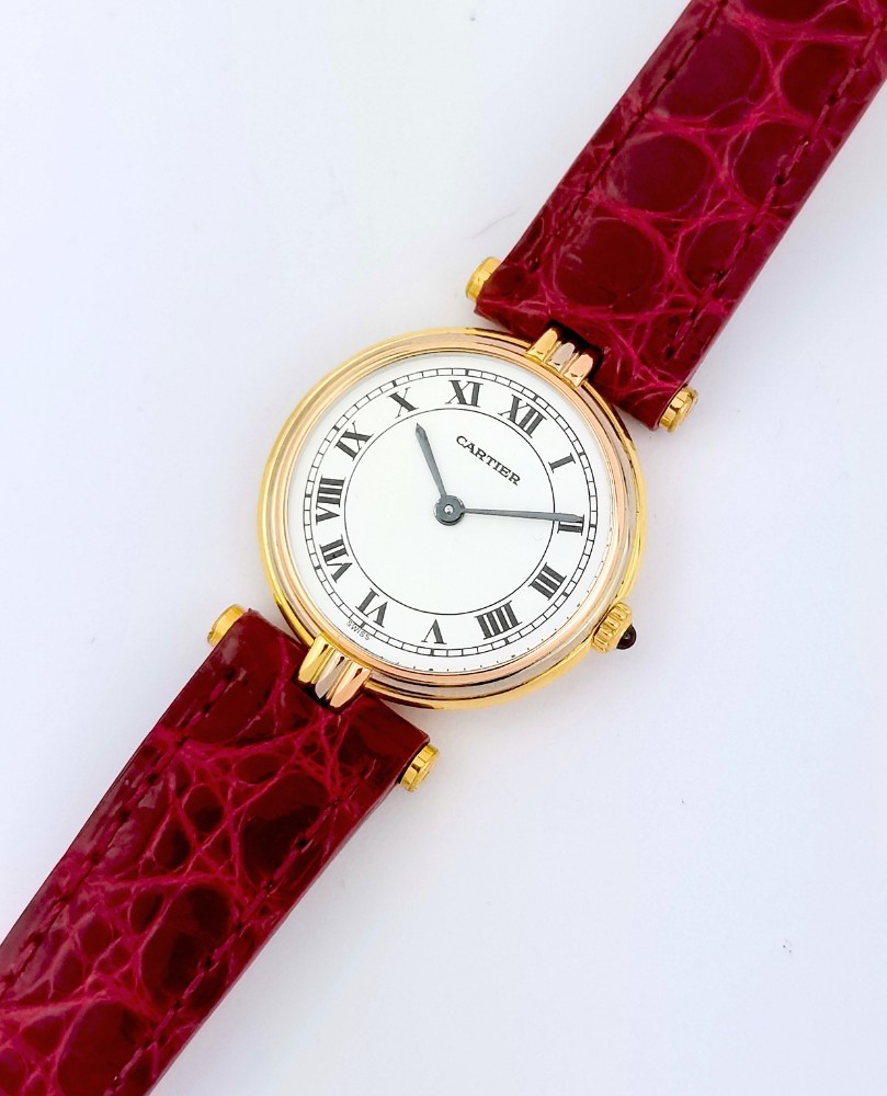 Montre CARTIER - Vendôme Louis Cartier Trinity - 3 ors - Petit modèle - Papiers (femme)-photo-1