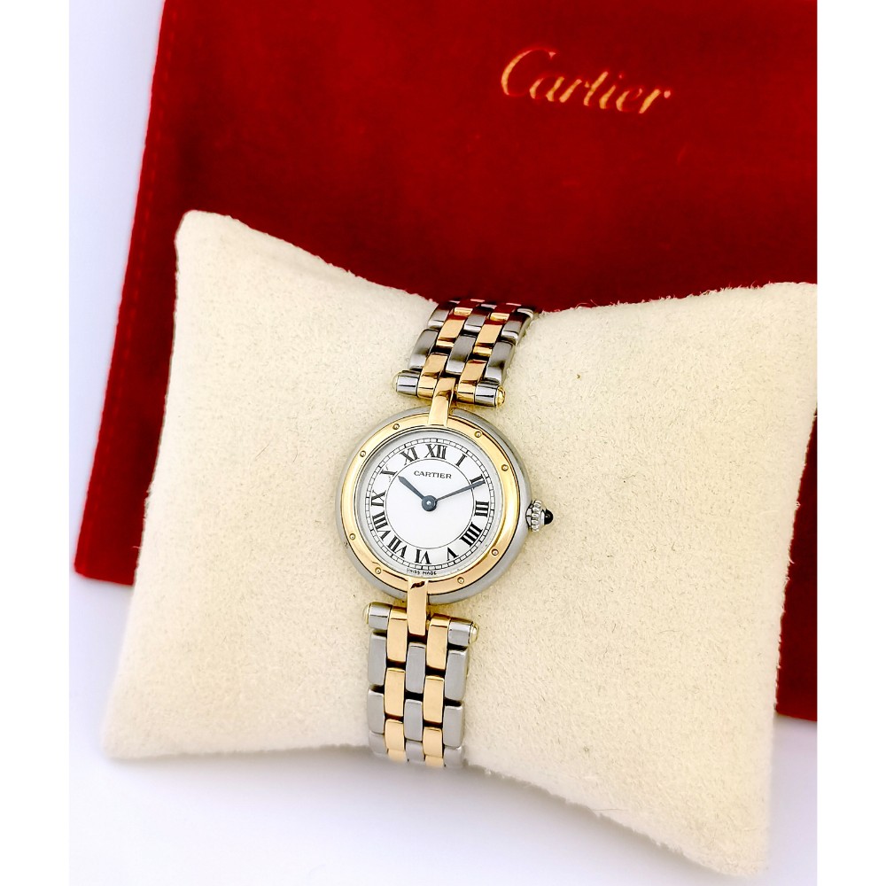 Montre CARTIER - Panthère Vendôme - or/acier - Petit modèle (femme)-photo-3