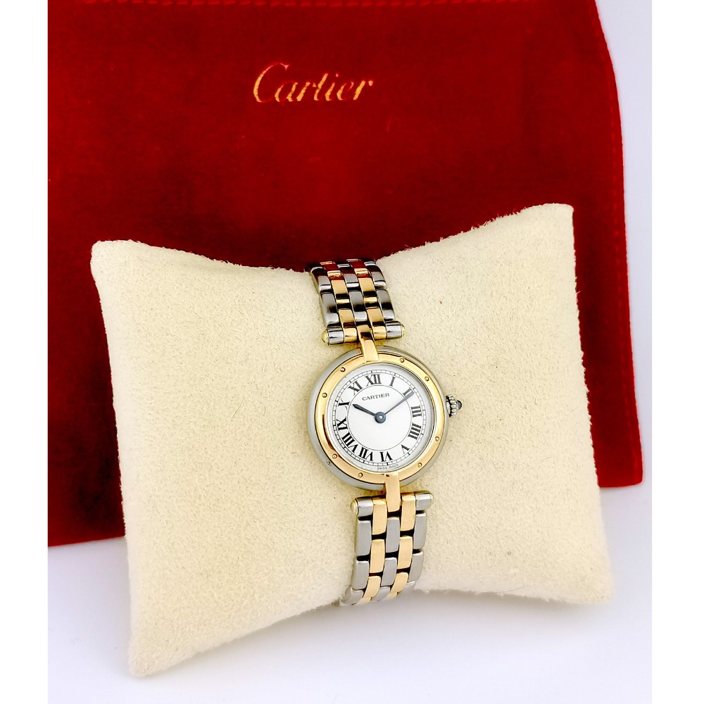 Montre CARTIER - Panthère Vendôme - or/acier - Petit modèle (femme)-photo-4