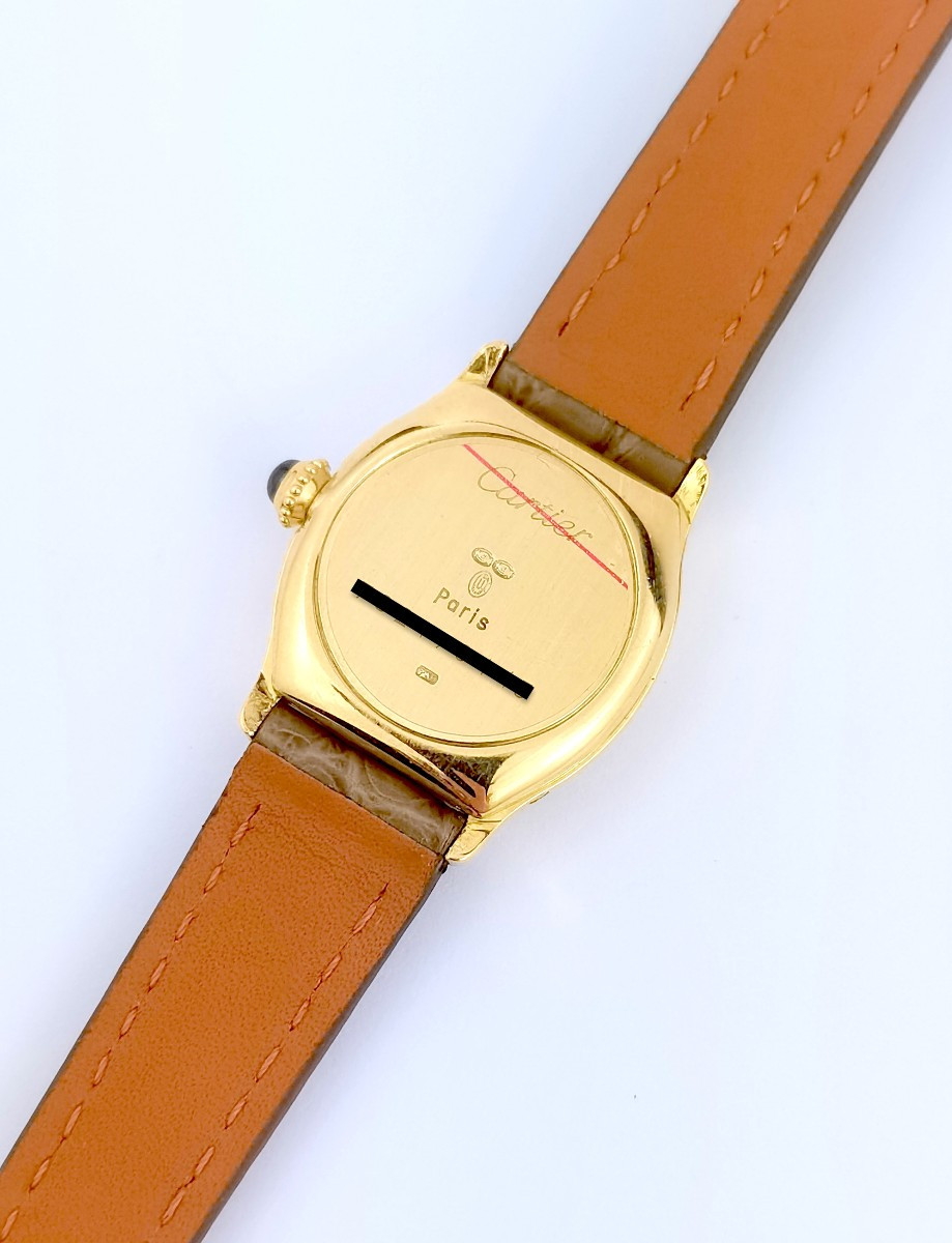 Cartier Watch - Dauphine Turtle - Yellow Gold - Small Model (women's)-photo-3