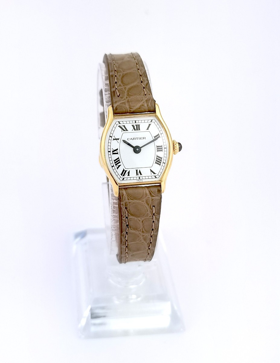Cartier Watch - Dauphine Turtle - Yellow Gold - Small Model (women's)-photo-1