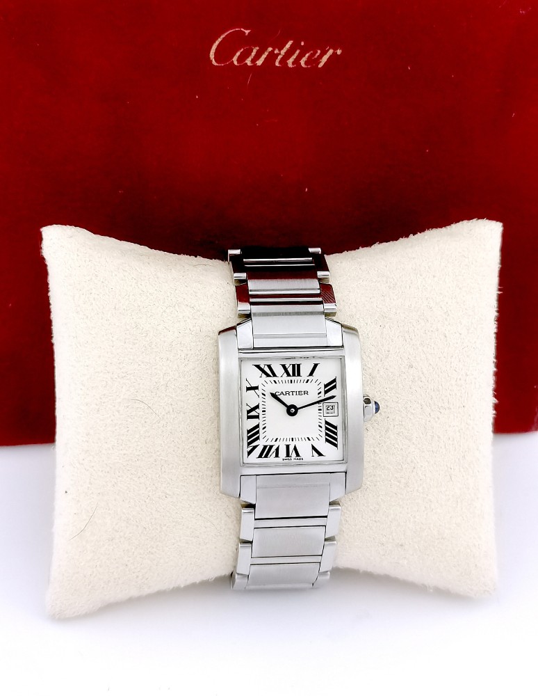 Cartier Watch - Tank Française - Steel - 25 Mm (women's)-photo-5