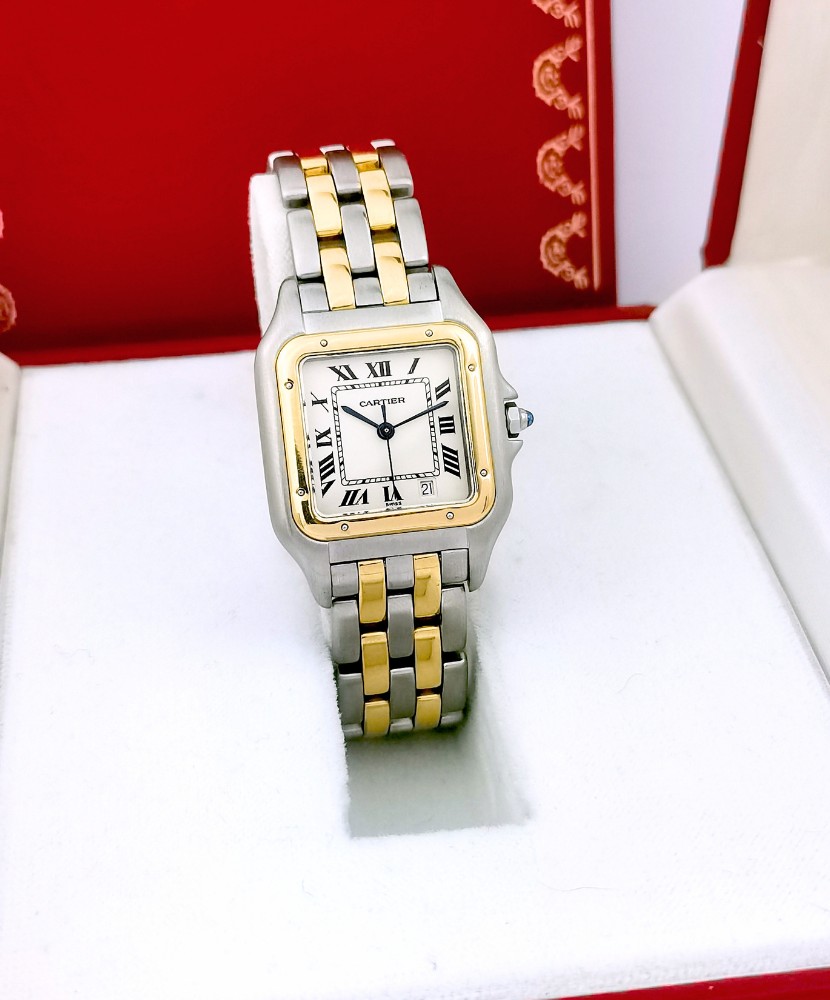 Cartier Panthère Watch - Gold And Steel - 27 Mm  -photo-4