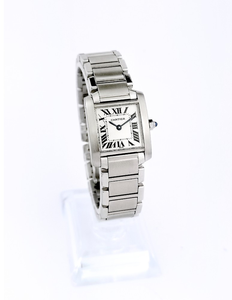 Cartier Watch - Tank Française - Steel - Small Model (women's)-photo-2