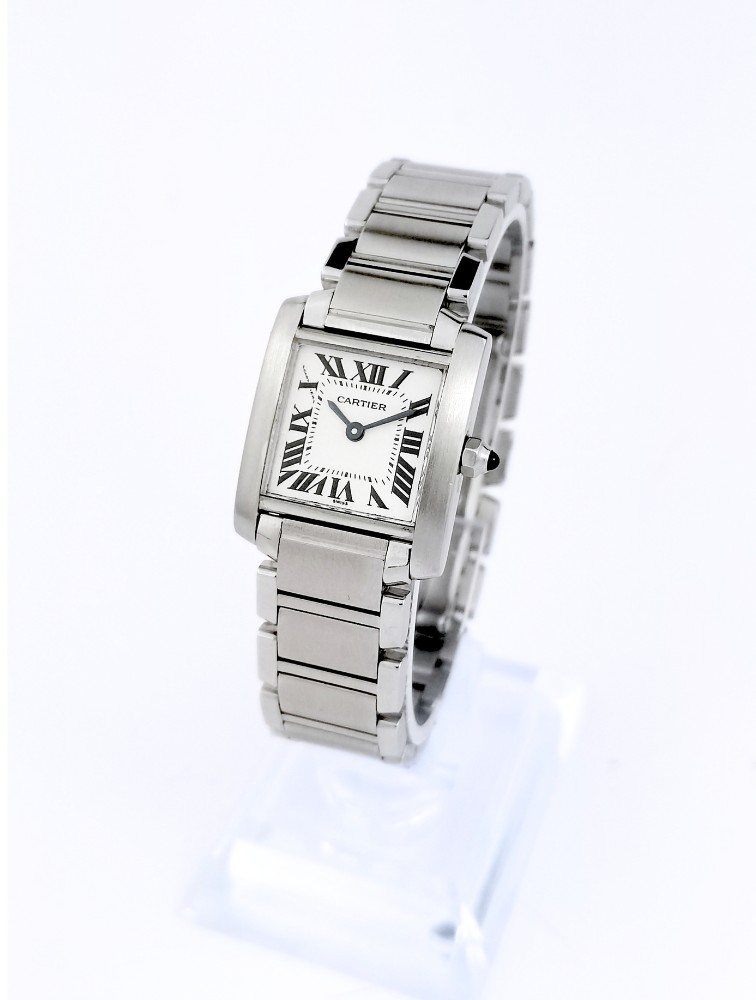Cartier Watch - Tank Française - Steel - Small Model (women's)-photo-3