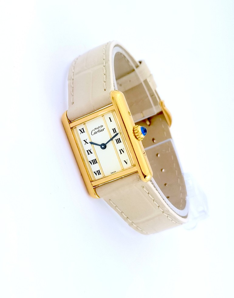 Cartier Watch - Must Tank - Quartz - Small Model (ladies)-photo-2