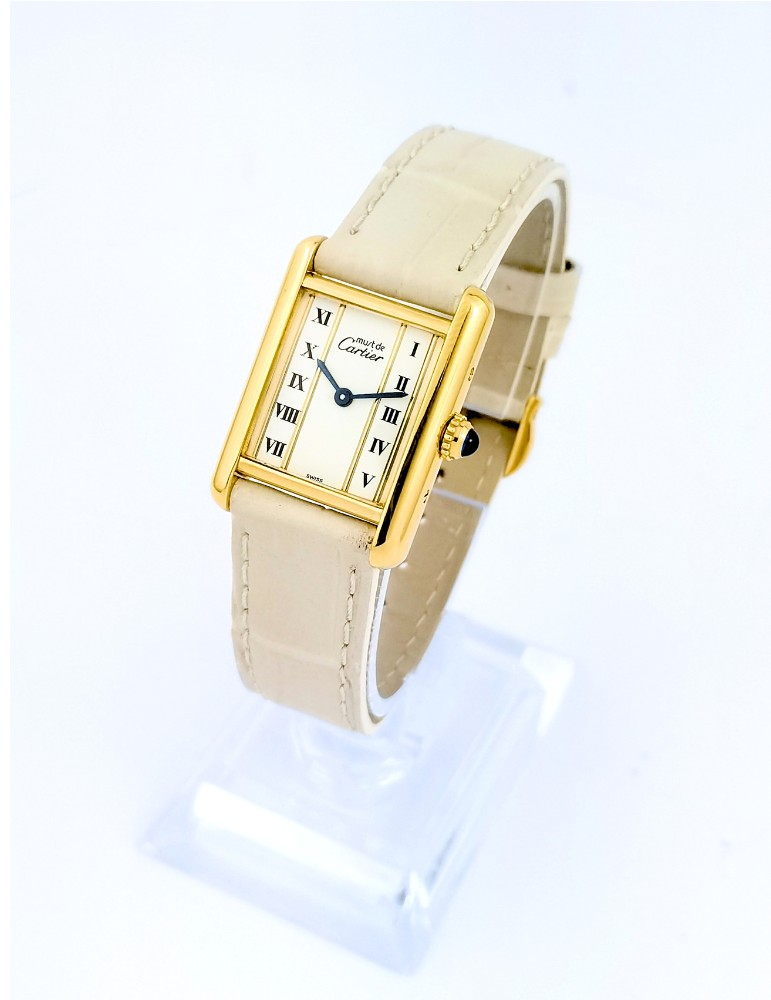 Cartier Watch - Must Tank - Quartz - Small Model (ladies)-photo-3