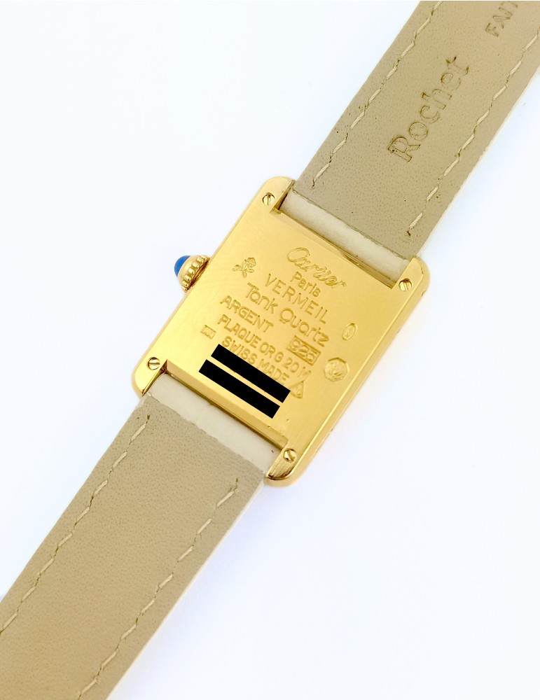 Cartier Watch - Must Tank - Quartz - Small Model (ladies)-photo-2