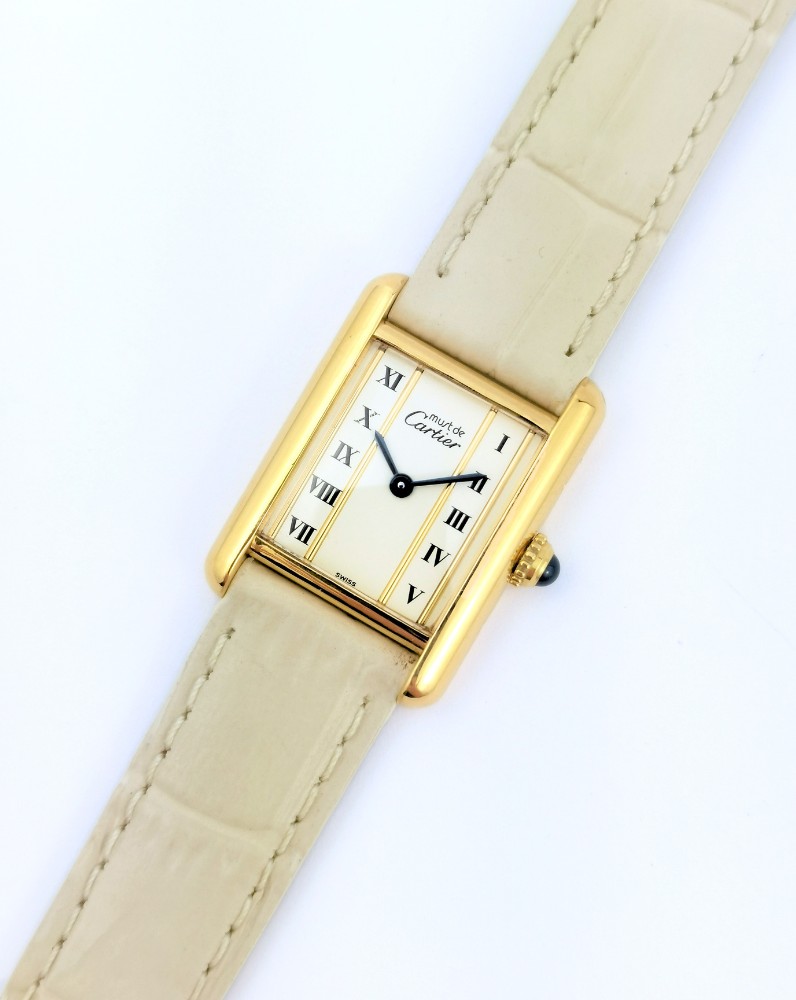 Cartier Watch - Must Tank - Quartz - Small Model (ladies)-photo-3