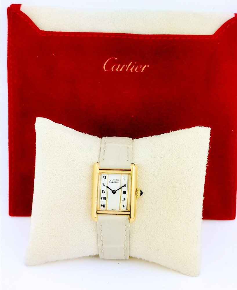 Cartier Watch - Must Tank - Quartz - Small Model (ladies)-photo-4