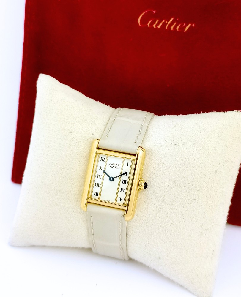 Cartier Watch - Must Tank - Quartz - Small Model (ladies)-photo-5