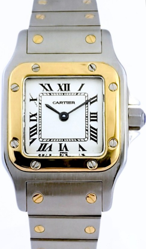 Cartier Santos Galbée Wristwatch - Steel And Gold - Small Size (women)
