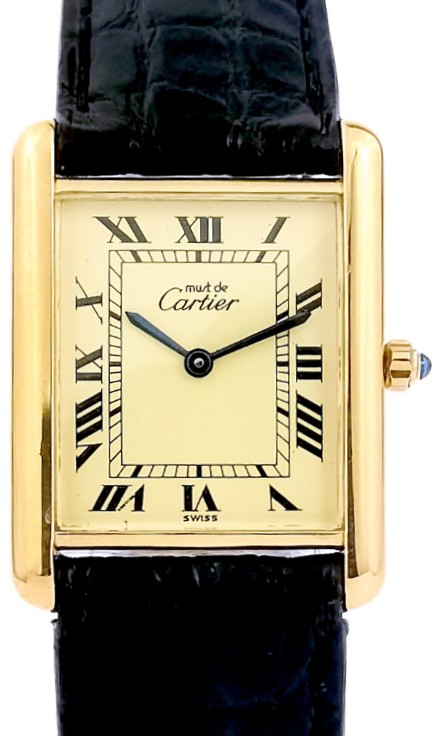 Cartier Watch - Must Tank - Large Vintage Model (unisex).