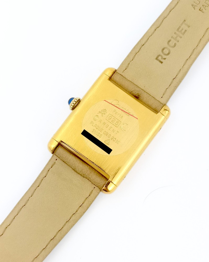 Cartier Watch - Must Tank - Vermeil - Mechanical - Large Vintage Model (unisex)-photo-1