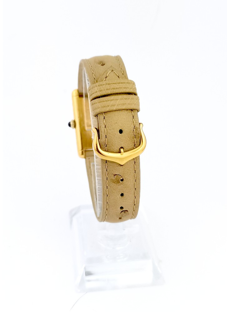Cartier Watch - Must Tank - Vermeil - Mechanical - Large Vintage Model (unisex)-photo-3