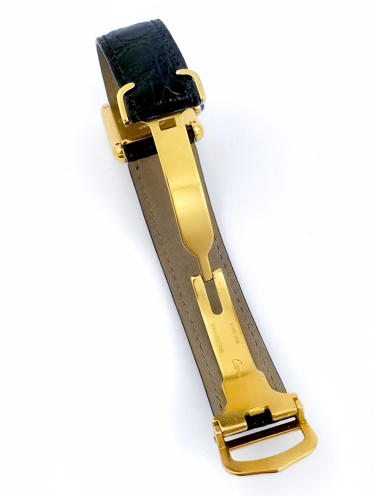 Cartier Watch - Must Tank - Opaline Dial - Vermeil - Large Vintage Model (unisex)-photo-2