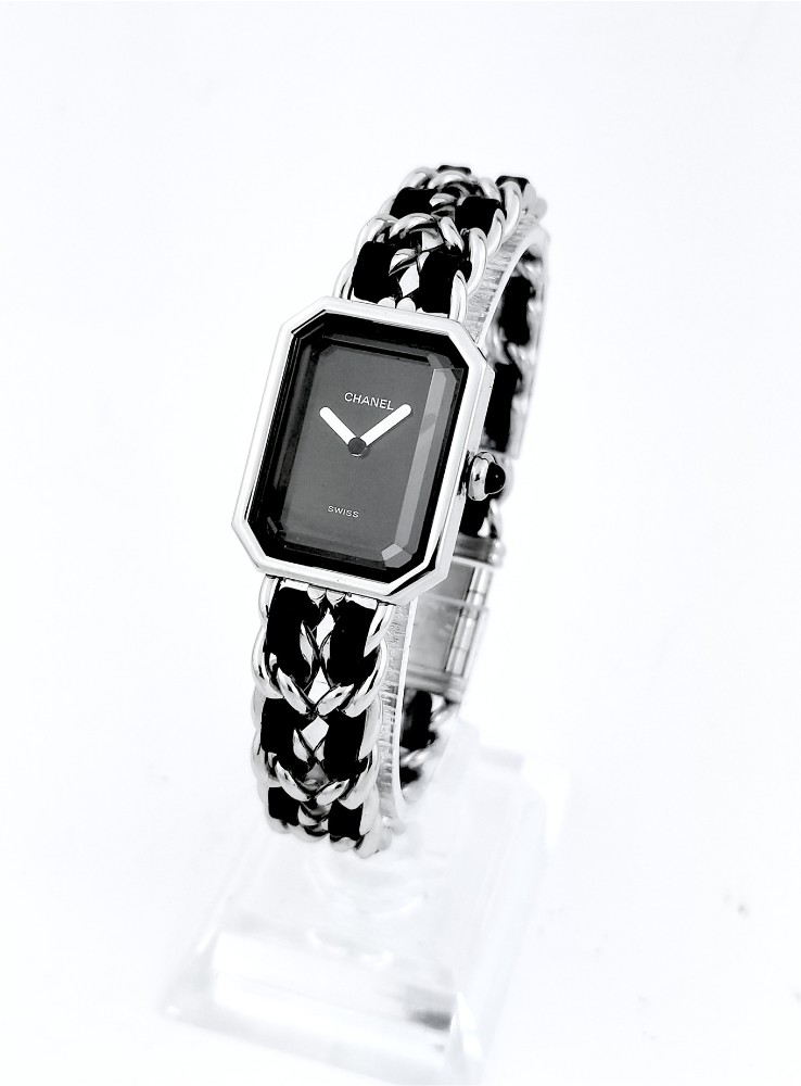 Chanel Wristwatch - Première Rock, Papers - Steel/leather - Size L (woman)-photo-3