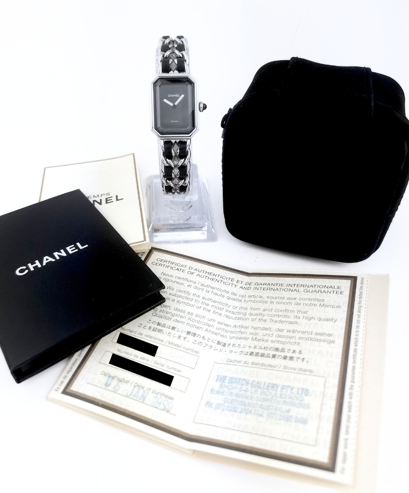 Chanel Wristwatch - Première Rock, Papers - Steel/leather - Size L (woman)-photo-1